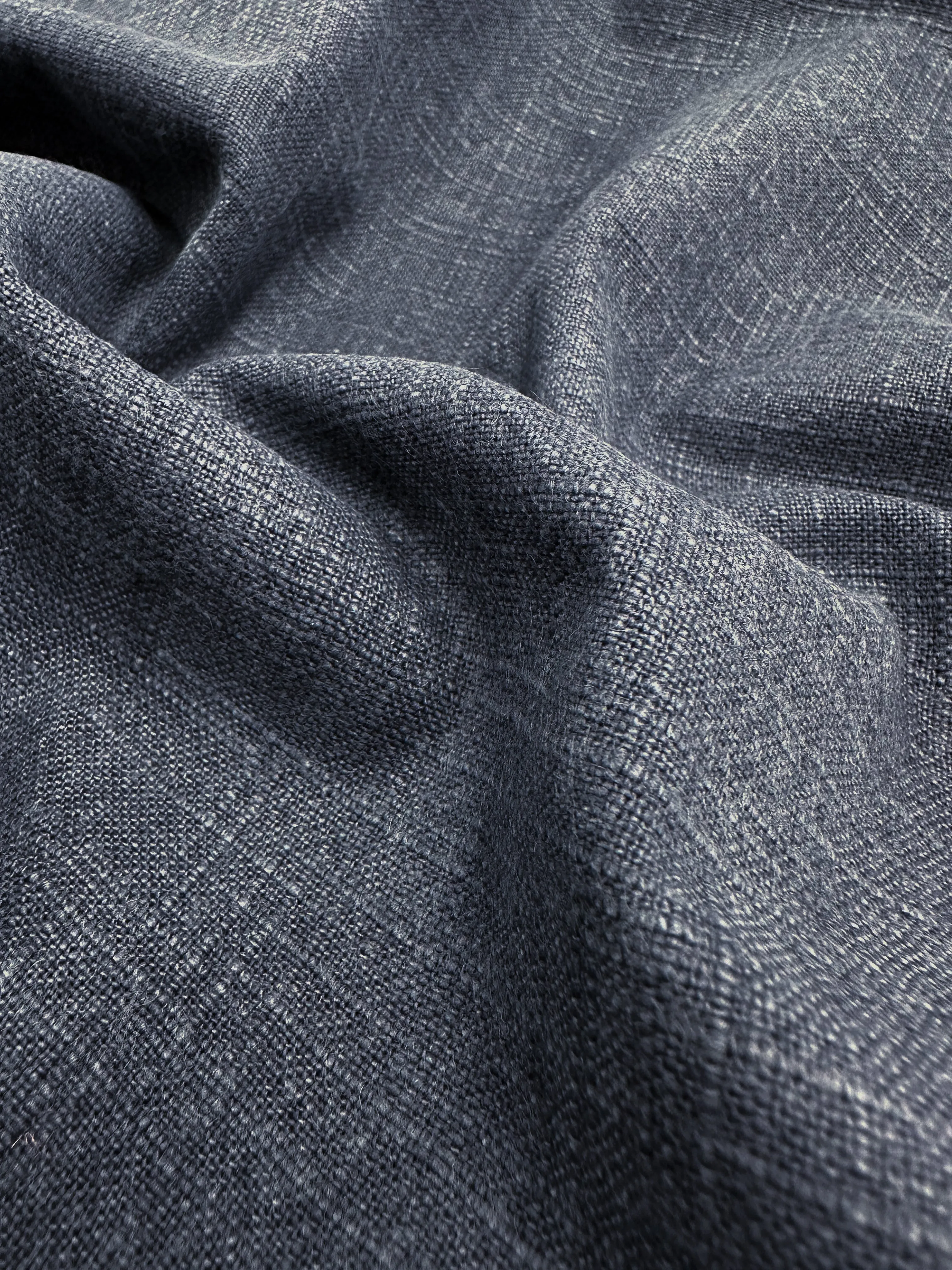 Basket Dyed Cotton - Navy - 140cm