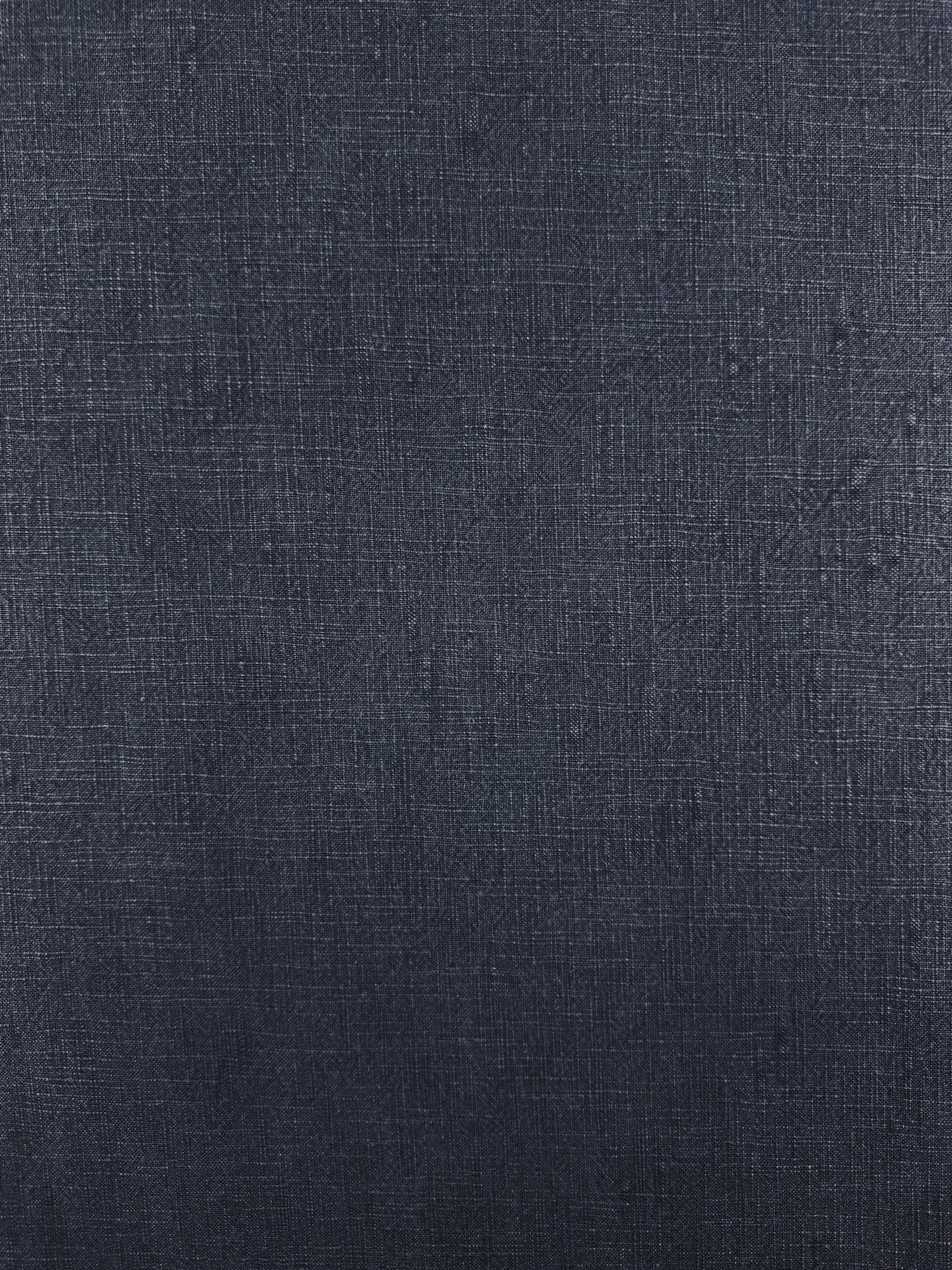 Basket Dyed Cotton - Navy - 140cm