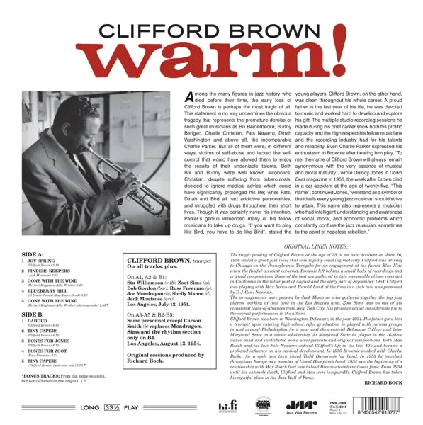 Clifford Brown - Warm! (LP)