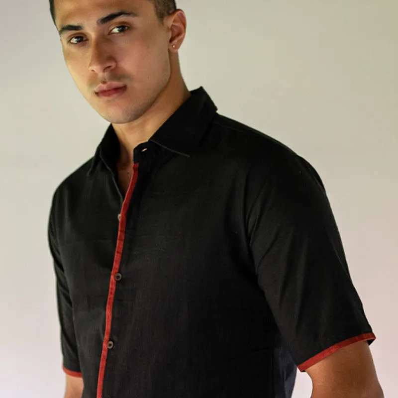 Cotton Shirt For Men | Regular Fit | Black