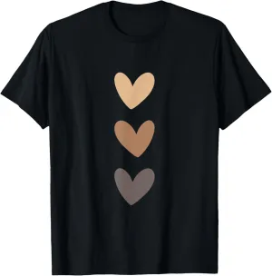 Heart Brown Graphic Drawing Heart Love Minimalist T-Shirt