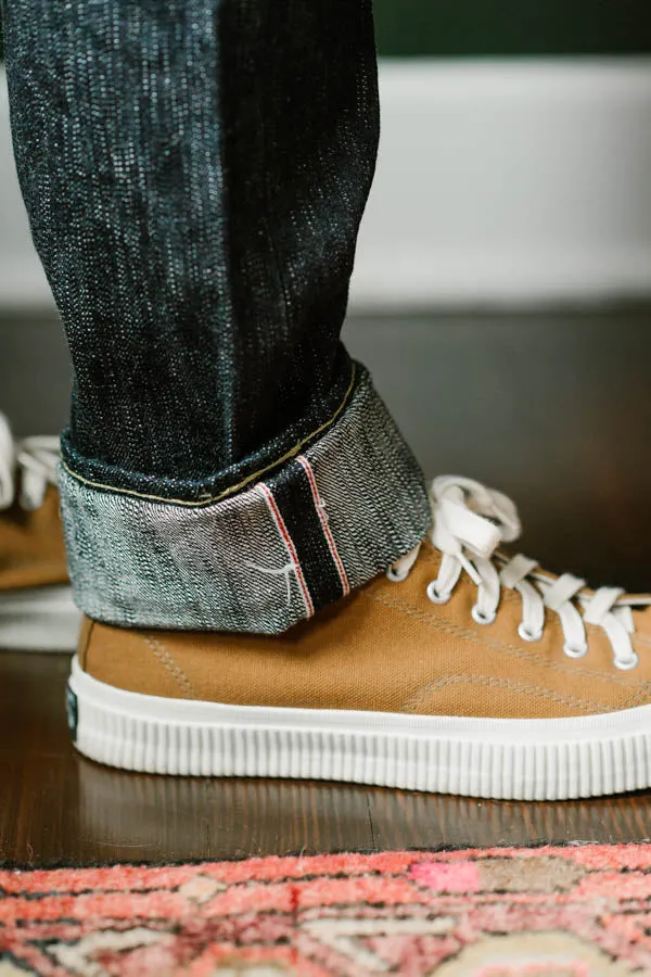 IH-777S-SLB - 16oz Slubby Selvedge Denim Slim Tapered Cut Jeans - Indigo