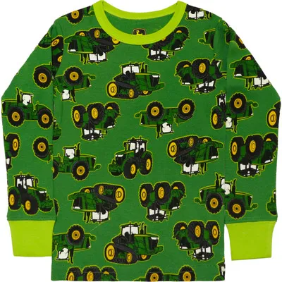John Deere Kid's Tractor Toss Green Pajama