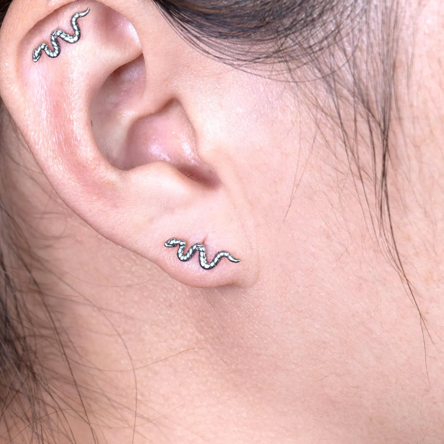 limerencia G23 Hypoallergenic 18g Flat Back Stud Earrings | F136 Implant Grade Titanium Press Fit Threadless Push Pop in Cartilage Helix Labret Lip Monroe Tragus Piercing Studs