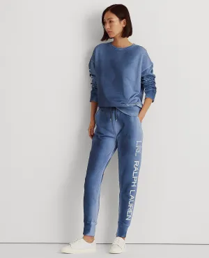Logo French Terry Jogger Pant In Blue