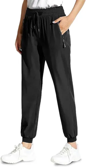 Lorafit Women's Stretch Pants, Soft Breathable Super Stretch Quick Drying, Black