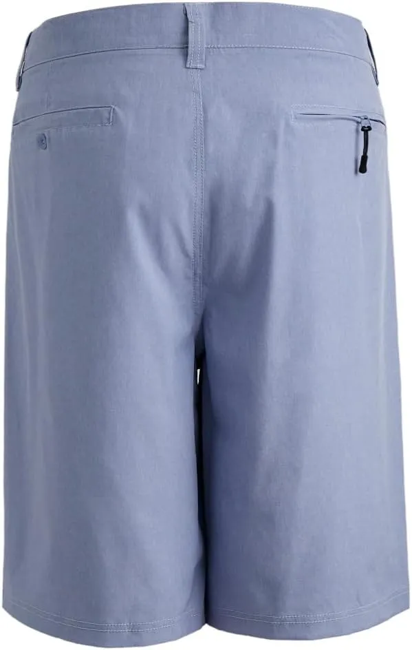 Mens Cargo Shorts Hybrid Amphibian Workout Pants Casual Athletic Golf Workout Lightweight Multi Pockets Twill Short
