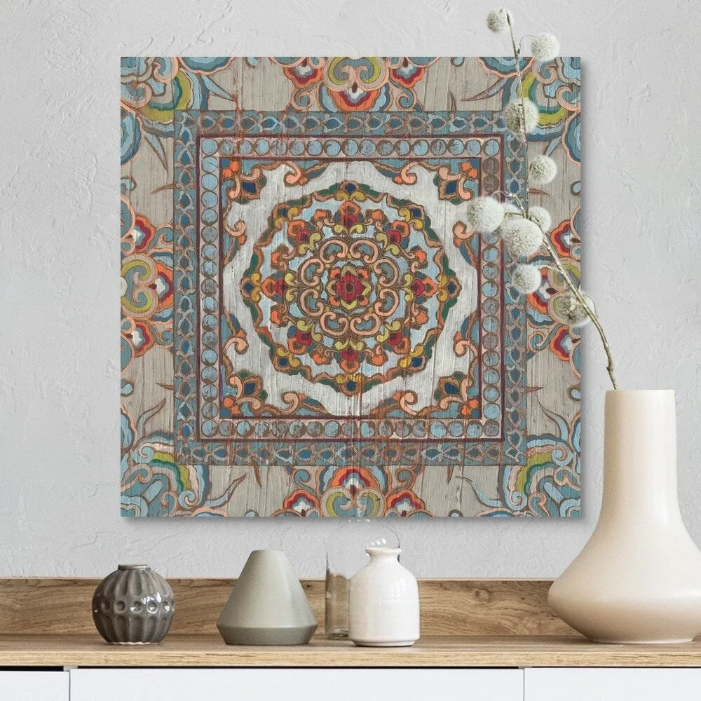 "Boho Textile I" Canvas Wall Art