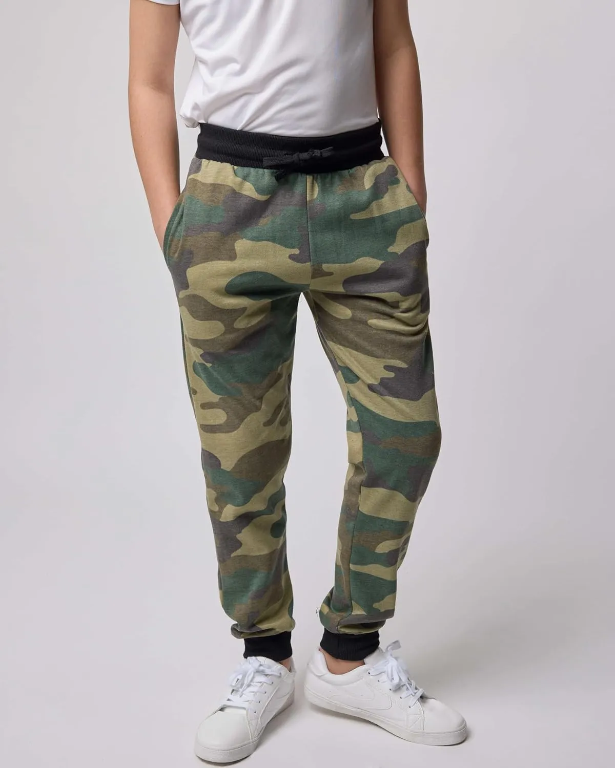 Real Essentials 3 Pack: Boys Cotton Active Fleece Jogger Sweatpants