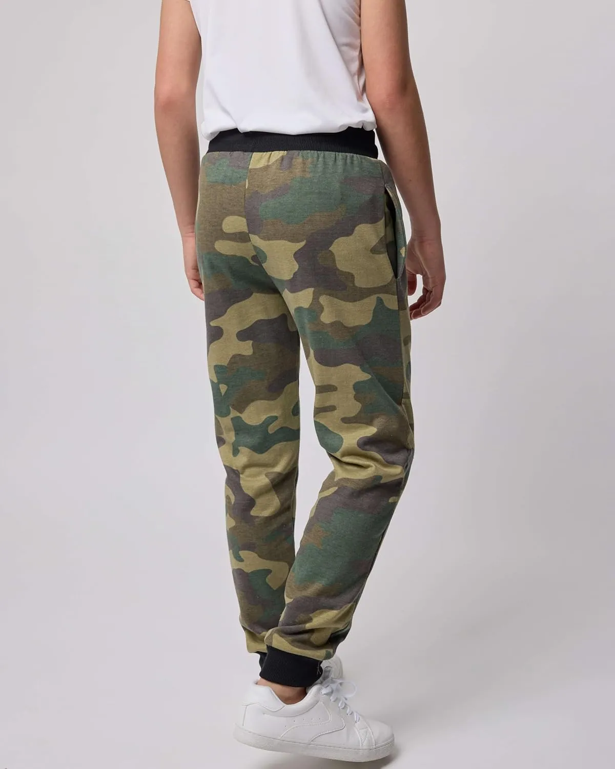 Real Essentials 3 Pack: Boys Cotton Active Fleece Jogger Sweatpants
