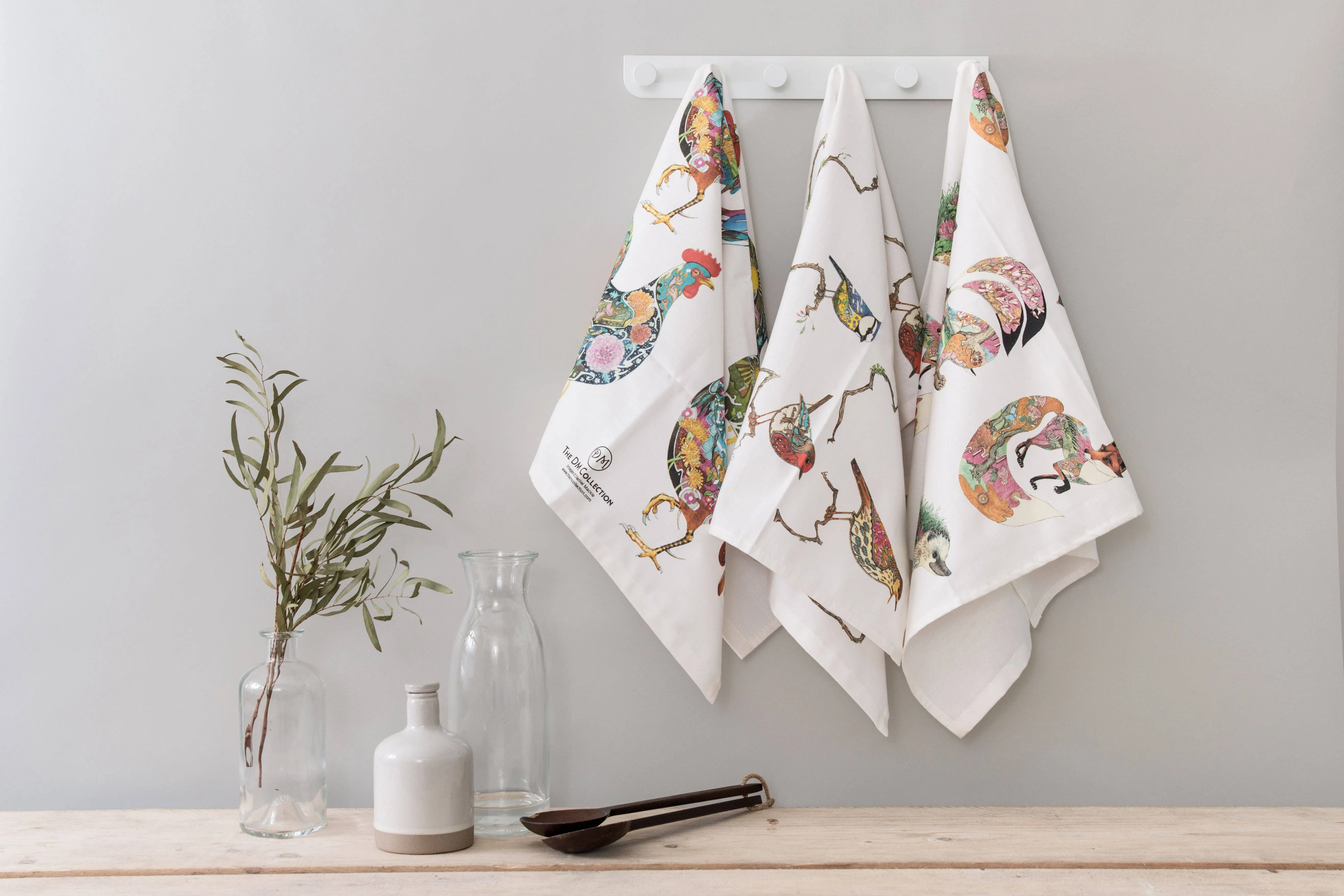 Watercolour Tea Towels {multiple styles}