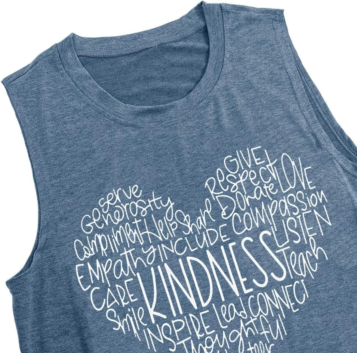 Womens Kindness Shirts Love Heart Graphic Tees Inspirational Letter Printed Be Kind Funny Casual Short Sleeve Tops