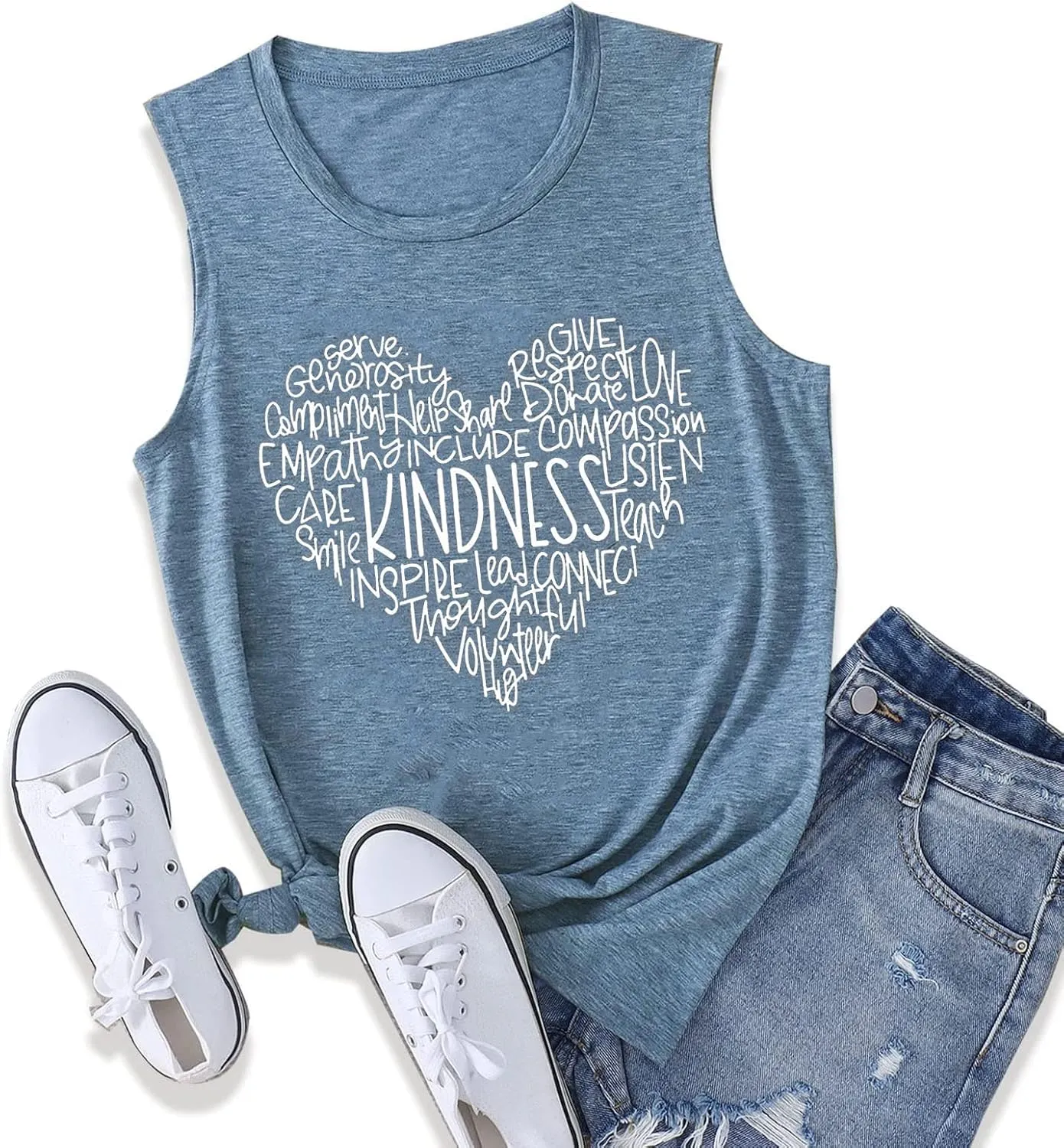 Womens Kindness Shirts Love Heart Graphic Tees Inspirational Letter Printed Be Kind Funny Casual Short Sleeve Tops